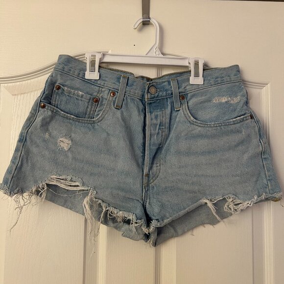 levi's 501 high rise jean short - Picture 1 of 5